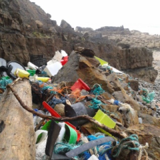 Mountains of plastic at what we now call Crap Cove