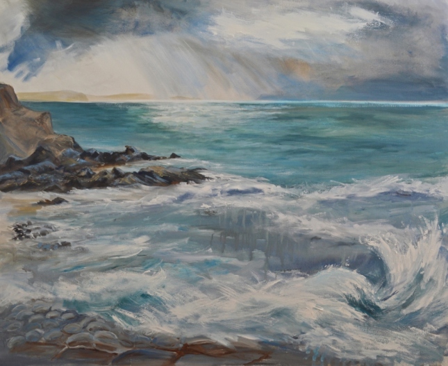 "Sea Gazing" 130 x 110cm on canvas 